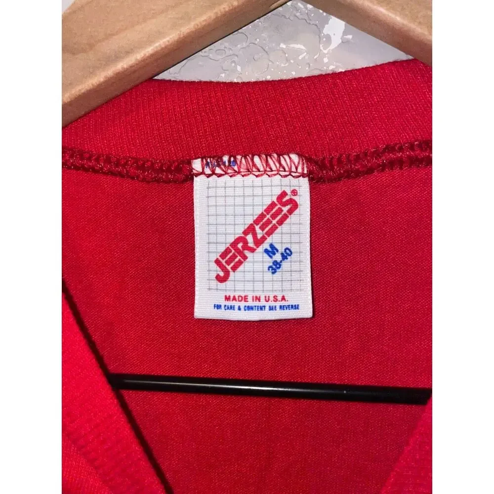 Vintage South Dakota Shirt Native American Buffalo Jerzees Red Tee 90s VTG M